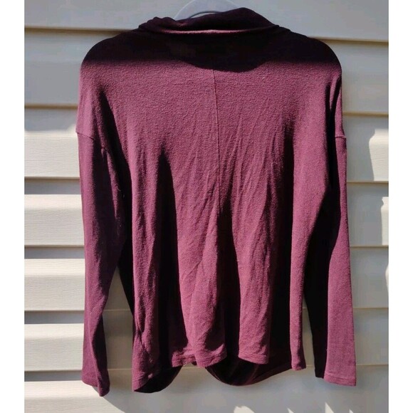 Jennifer Lopez Twist-Front Turtleneck Top Womens Large L Blouse Top Fall Winter - Picture 4 of 9